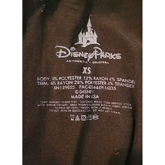 Disney Parks Womens XS Black Mickey Mouse Tank Open Back Layer Bow - Picture 7 of 10